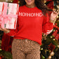Red Merry Christmas Ho Ho Ho Sweater *CIJ SPECIAL*