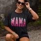 Mama Checkered Flames Tee
