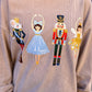 RTS Beige Nutcracker Ballerina Corded Crew
