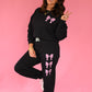Black Bow Jogger Set (Pieces Sold Separate)