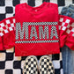 Mama/Wifey Checkered Sleeve With Multiple Styles Dropdown