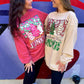 RTS Beige Christmas Tree Junkie Corded Crew