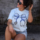 Floral Stethoscope Tee