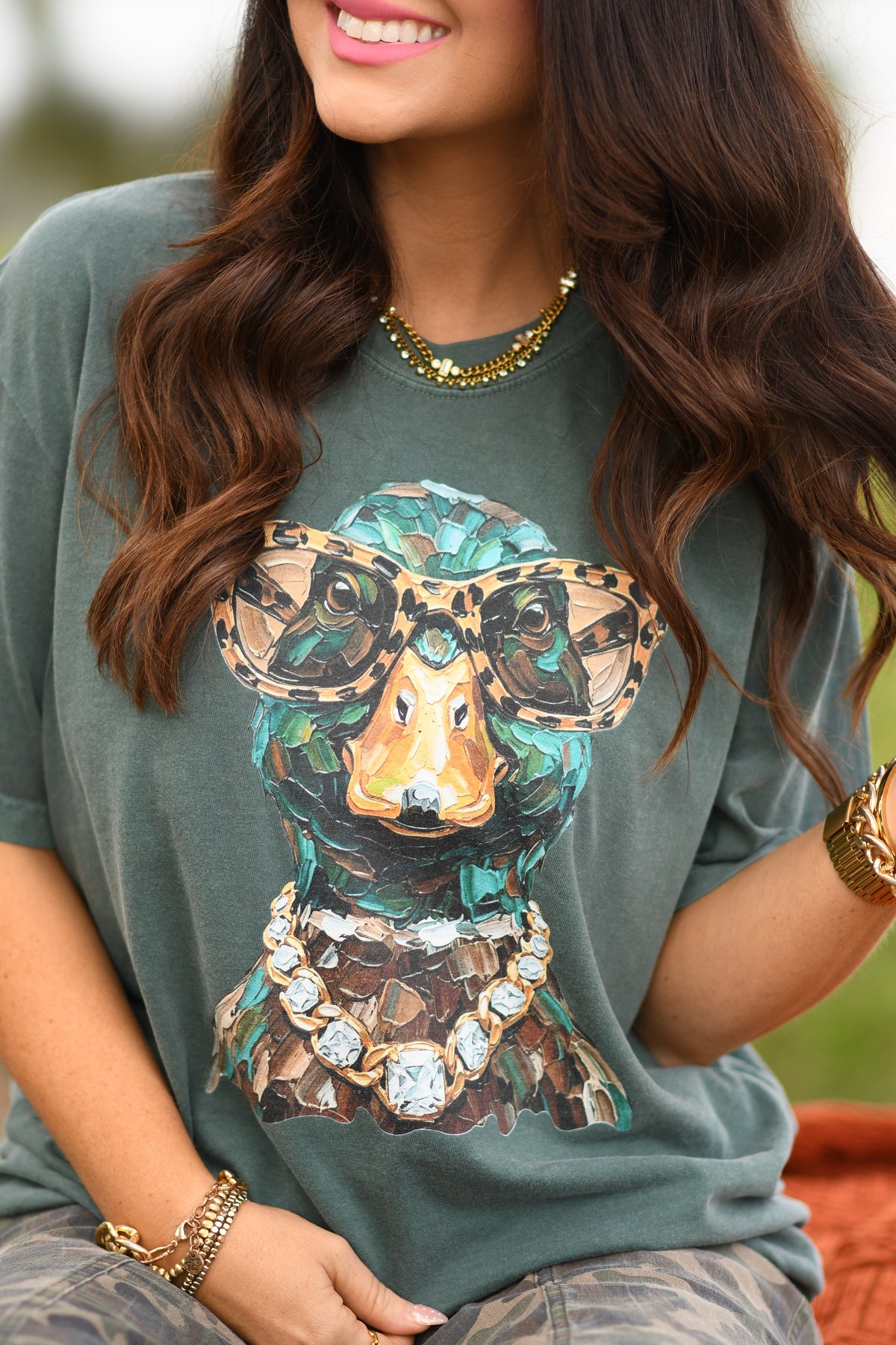 Boujee Duck In Glasses Tee/Long Sleeve