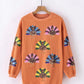Multicolor Turkey Sequin Corded Crews