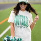 Green Football Stars Tee