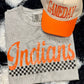 Custom Distressed Checkered Colorblast Tee