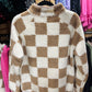 Tan & White Sherpa Jacket