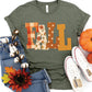Fall Faux Fabric Tee