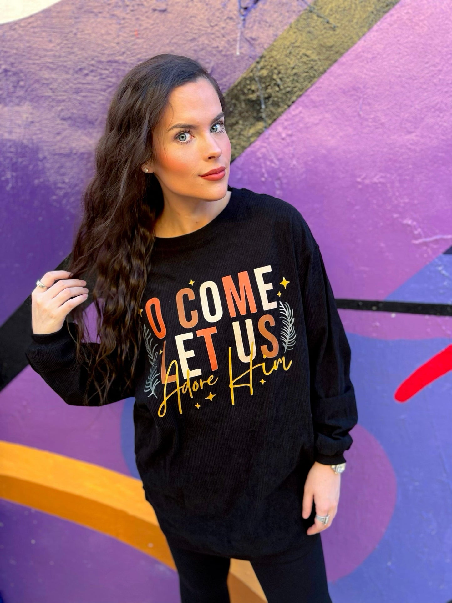 Adore Him Corded Crew