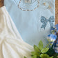 Embroidered Dainty Floral Bow Tee