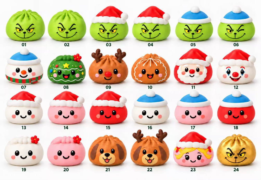 Grinch Squishy Advent Calendar *PRE ORDER* Early November Shipment
