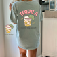 Tequila cheaper than therapy bay comfort color tee (FRONT & BACK DESIGN)