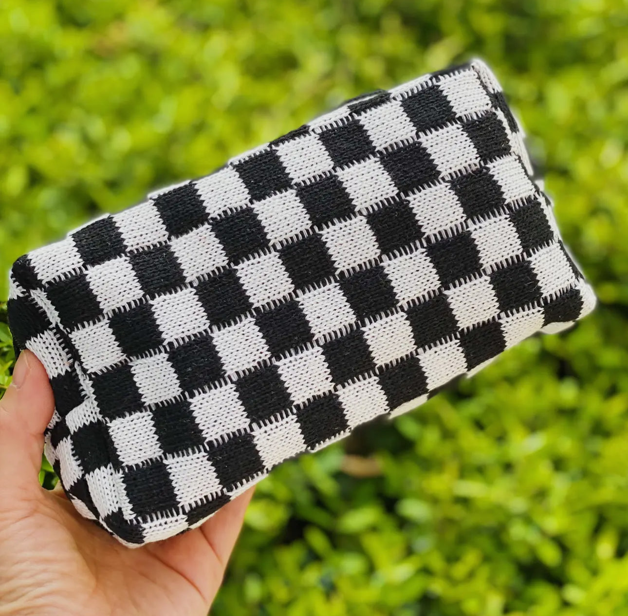 Checker Lovers Spring Cosmetic Bag