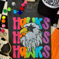 Hawks Neon Mascot Tee