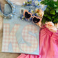 Custom Pink Gingham State Sweatshirt/Tee *ANY STATE*