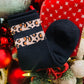 RTS Black Leopard Striped Winter Socks
