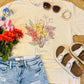 Custom Birth Flowers Bouquet Tee