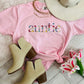 Auntie Floral Embroidered Tee
