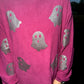 Magenta Glitter Ghost Corded Crew