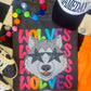Wolves Neon Mascot Tee