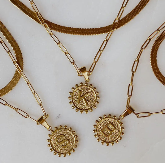 Double Chain Initial Necklace