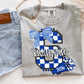 Custom Checkered Cheer Tee- Multiple Styles