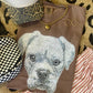 Boxer Faux Rhinestone Dog Tee
