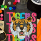 Tigers Neon Mascot Tee
