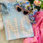 NC Pink Gingham State Sweatshirt/Tee