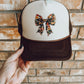 Camo Bow Hat - Tan & Brown