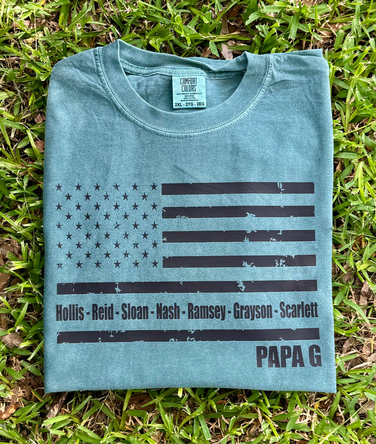 Custom Father’s Day Distressed Flag Tees