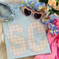 SC Pink Gingham State Sweatshirt/Tee