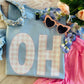 OH Pink Gingham State Sweatshirt/Tee