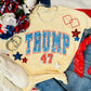 Trump 47 Faux Glitter Tee