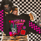 Caffeine & chaos checkered w/sleeve or without  - Multiple Styles/Design