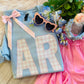 AR Pink Gingham State Sweatshirt/Tee