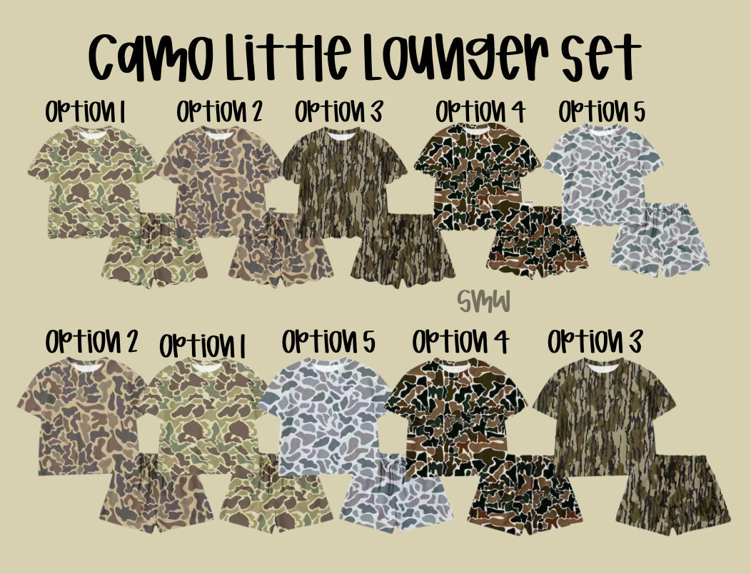 Adult Lounger Camo Set - Multiple Camo Patterns