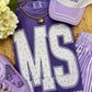 MS Purple Floral State Tee