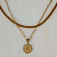 Double Chain Initial Necklace