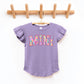 Pastel leopard mini  - Youth Ruffle Sleeve
