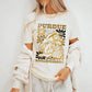 Groovy Floral Mascot Tee - Adult