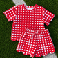 Custom Scalloped Girls Two Piece Sets *Pre Order* *7 COLORS AVAILABLE*