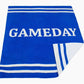 Blue Gameday Striped Blanket