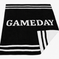 Black Gameday Striped Blanket