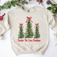 Custom Name Trees with Bow Sweatshirt - Tan