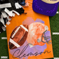 Clemson Watercolor Football Tee