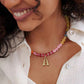 Rainbow Beaded Initial Necklace *PRE ORDER - CIJ SPECIAL*