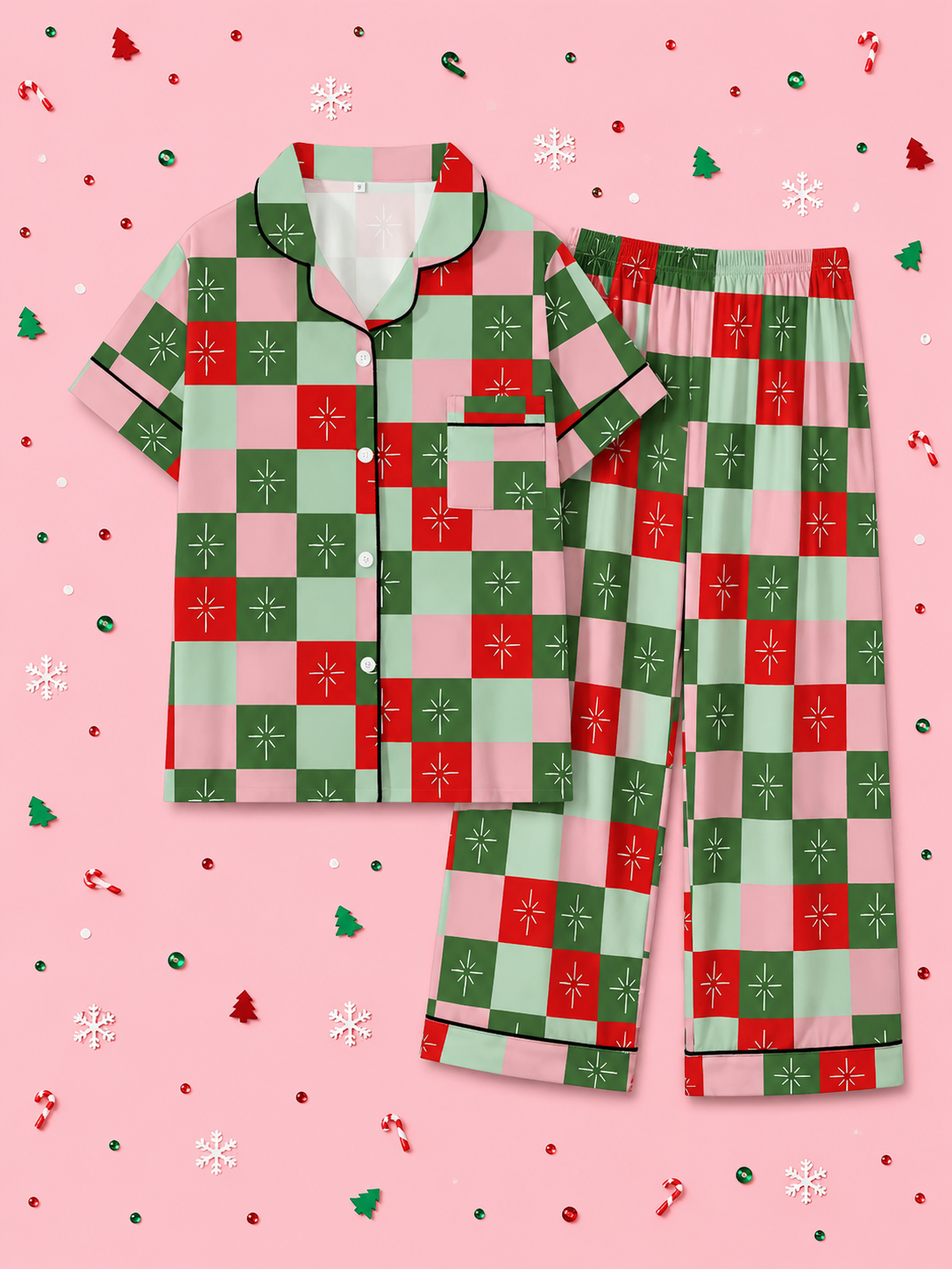 Christmas Checkered Pants Pajamas *PRE ORDER*