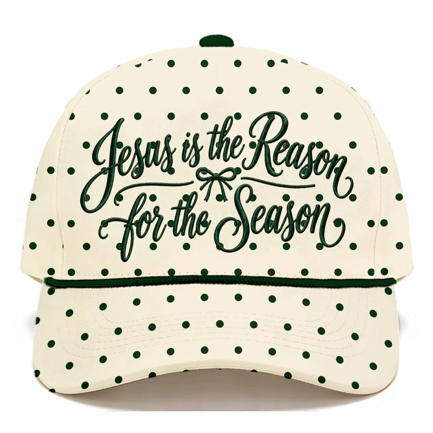 Jesus Is The Reason Polka Dot Hat *CIJ SPECIAL*